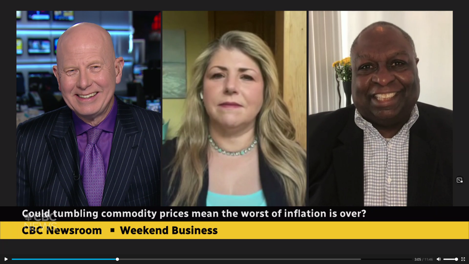Mark Warner Was on the CBC Weekend Business Panel Talking About